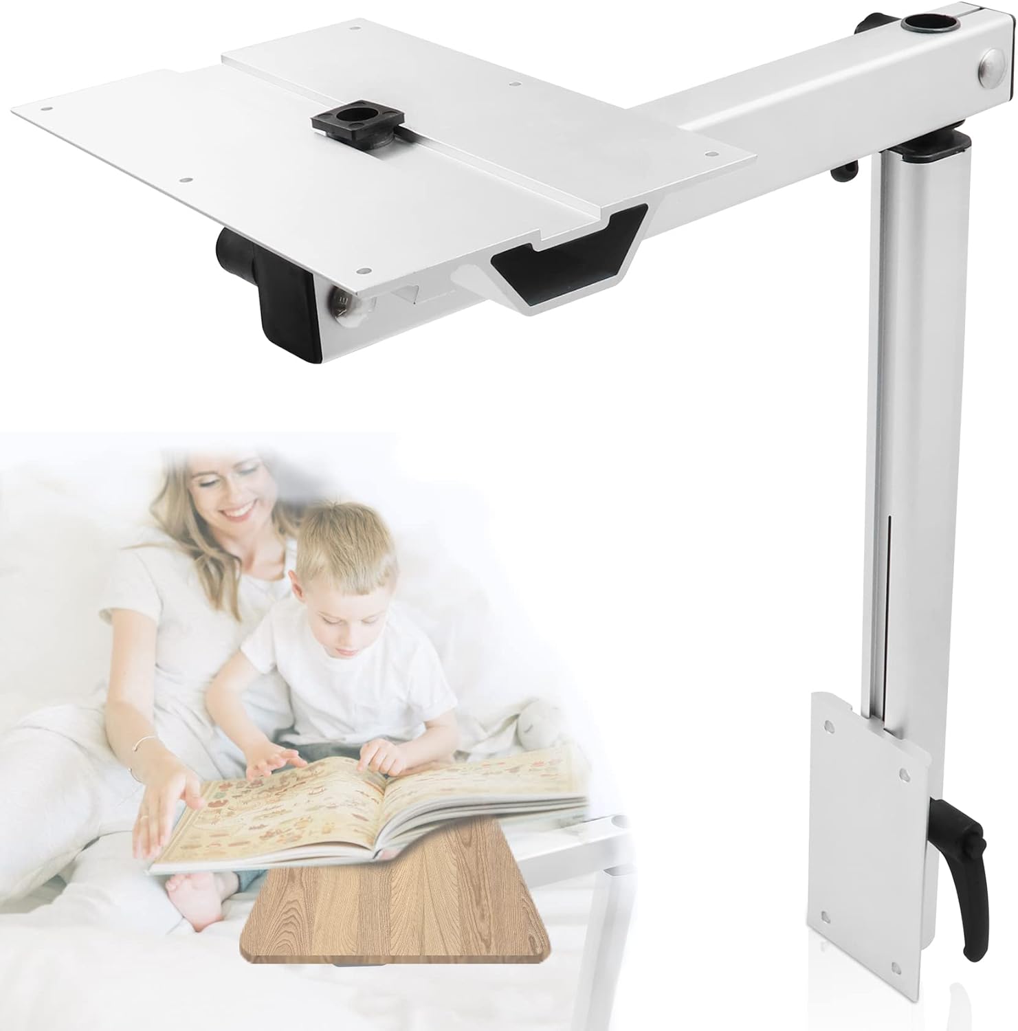 Removable 360 Degree Rotation Aluminum Alloy Height Adjustable Table Leg Bracket K61024