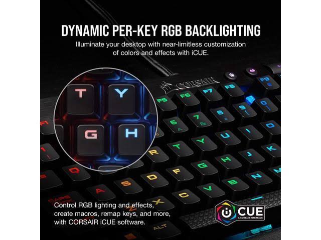 K65 Lux RGB Keyboard, M55 RGB Pro Mouse & Gaming Mouse Pad Q44406