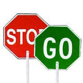 18" Stop/Go Aluminum Paddle with 9" Polygrip Handle (13 Pack) D42066