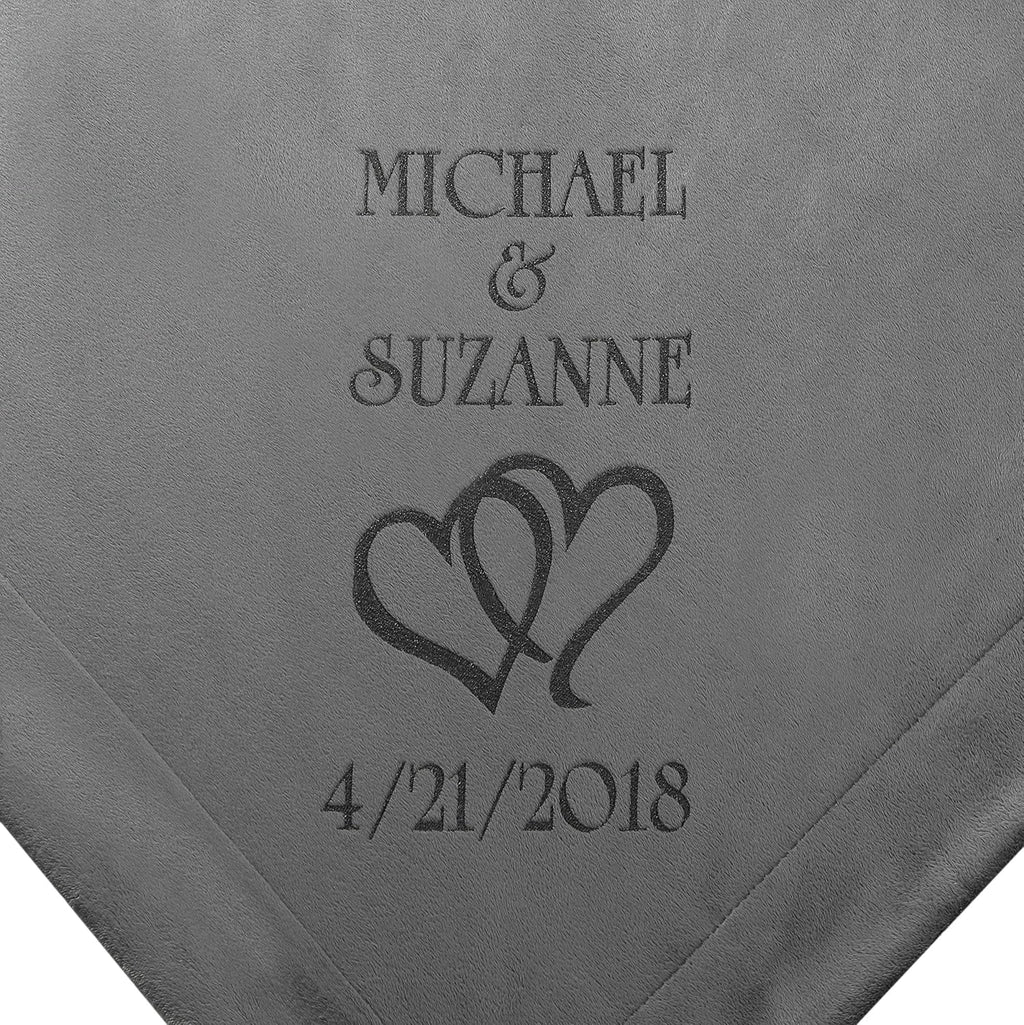 Hearts Wedding Couple Gifts Blanket Z28961