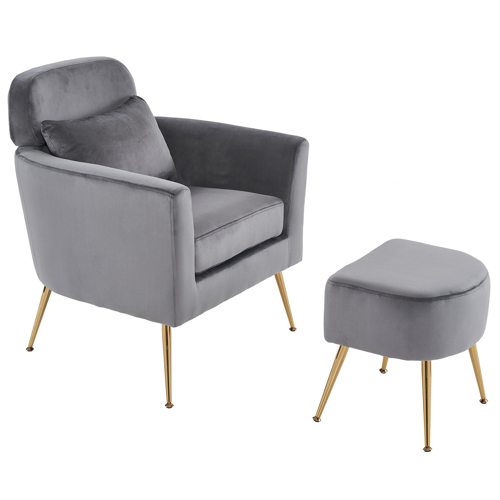 Dark Gray Flannelette Single Chair W250