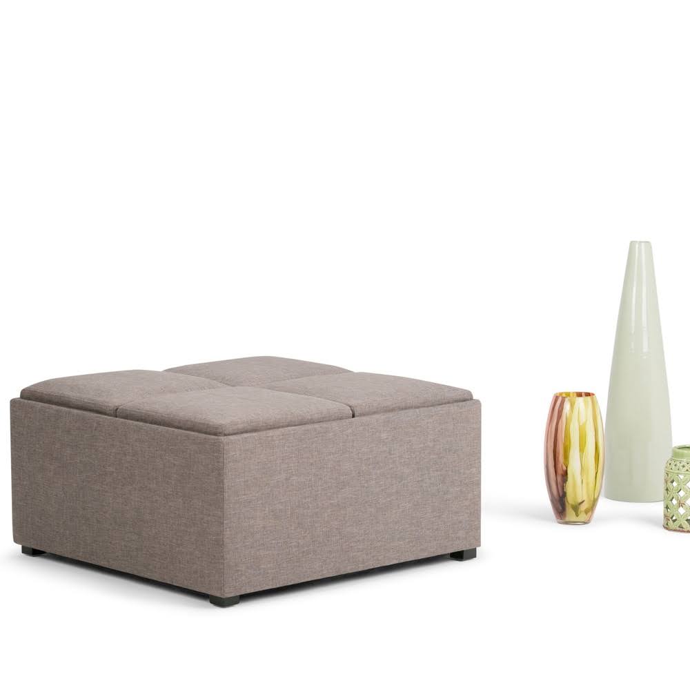 Tanners Brown Square Table Ottoman Z36759