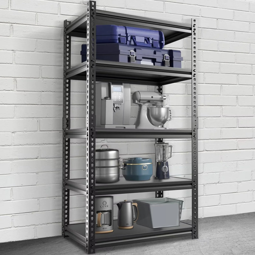 Heavy Duty 5-Tier Metal Garage Storage Shelving Rack, 35.8" W x 16.2" D x 72" H E7352