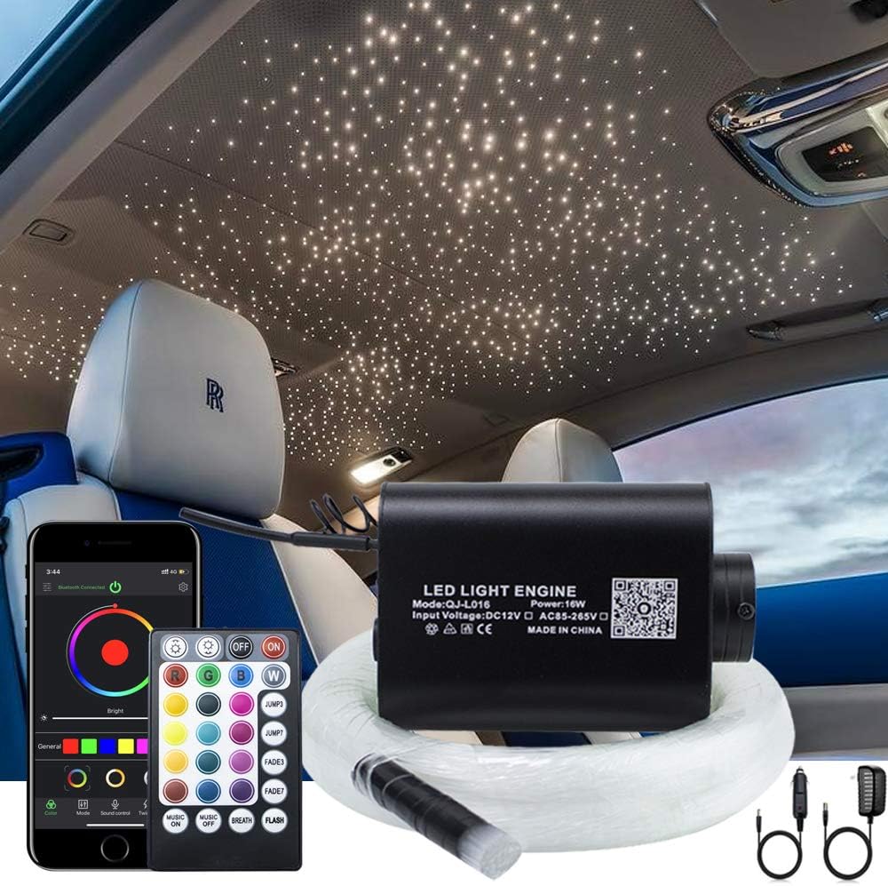 16W Fibre Optic Star Ceiling Light Kit with 550pcs 0.75mm Fiber Cable S293794