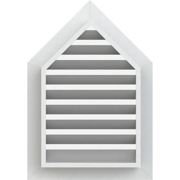 Peaked Top Gable Vent, PVC Q955