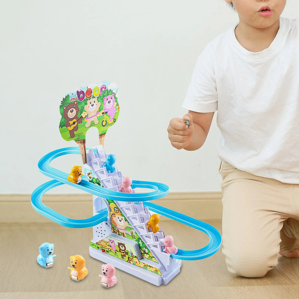 Roller Coaster Toy with 9 Bears K949029