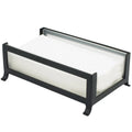Black Frost Glass Napkin Holder L74408
