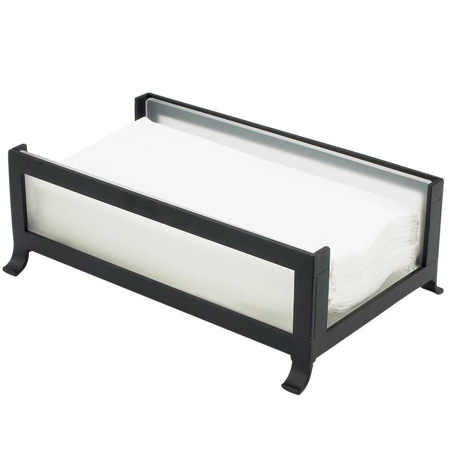 Black Frost Glass Napkin Holder L74408