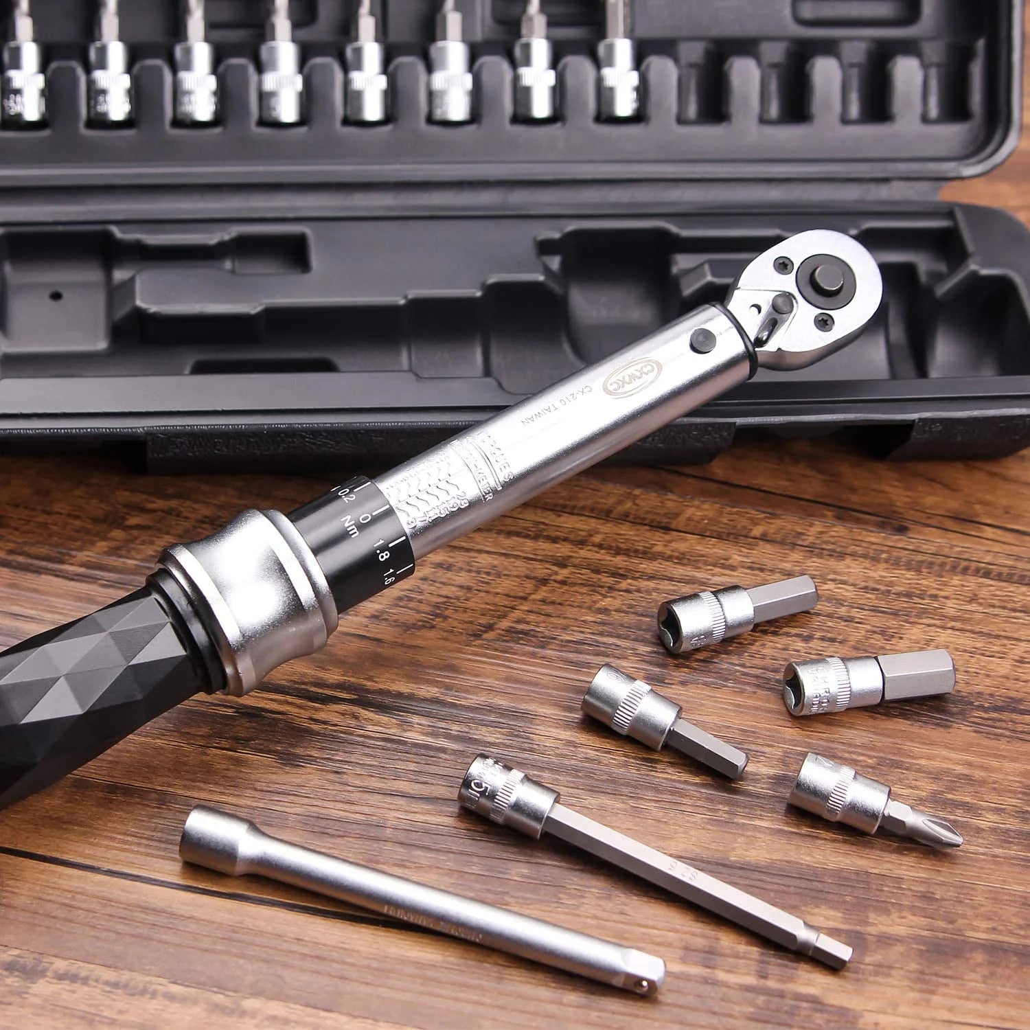 1/4" Drive Click Torque Wrench Set 1-25 Nm Bicycle Tool Kit M57826