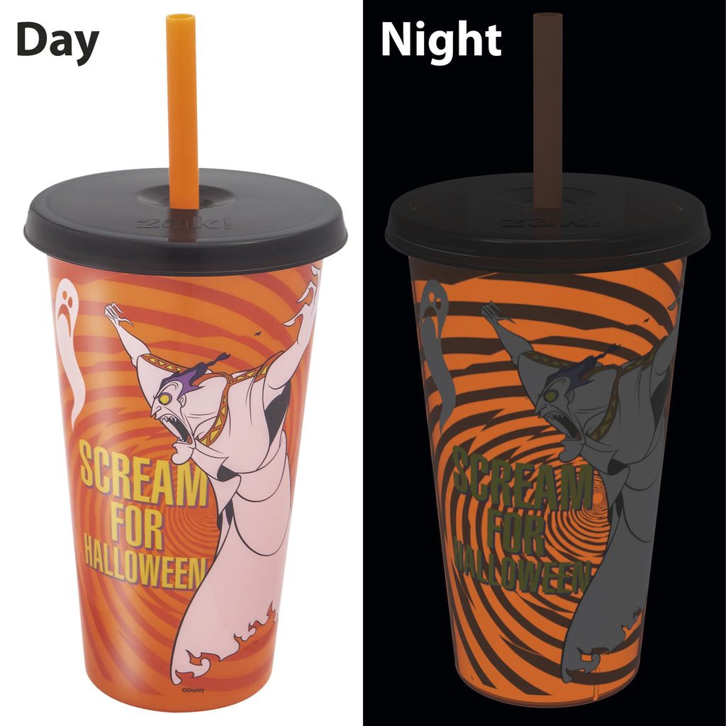 4 pcs 25 oz Glow in the Dark Plastic Tumbler Set T784061