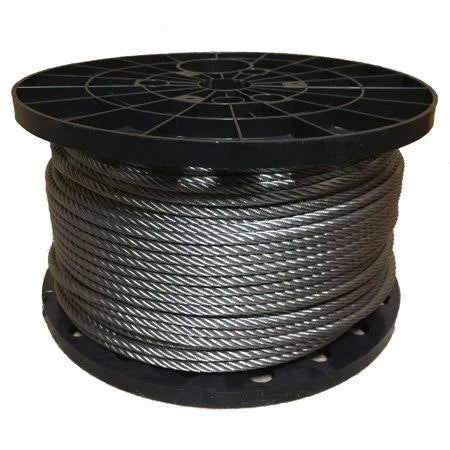 Stainless Steel Aircraft Cable Wire Rope 7x19 Type 304, 150 Feet H62050