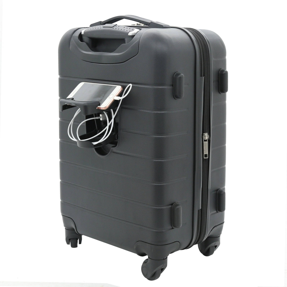 2-Piece Rolling Carry-On Set Navy Y9522