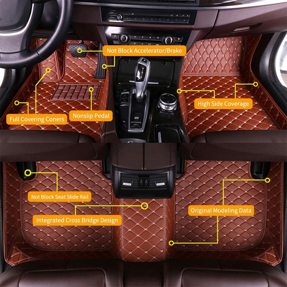 Beige Waterproof Full Coverage Car Floor Mats for Lexus RX270 RX350 RX330 2007-2015 V36169