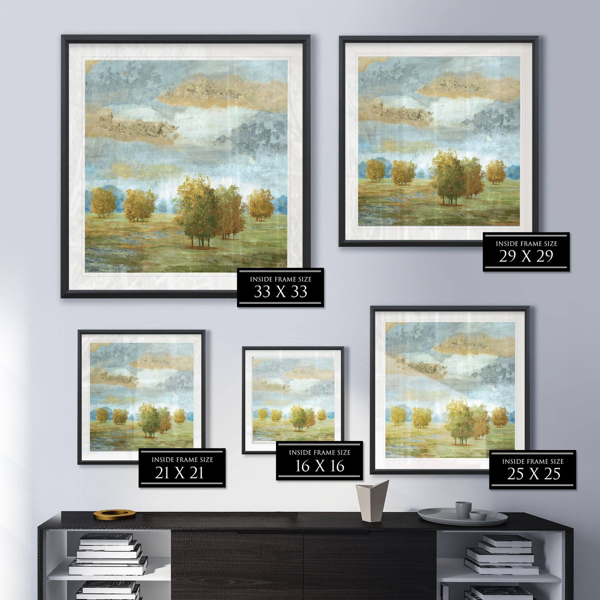 Framed Giclee Print 28x28 D99348