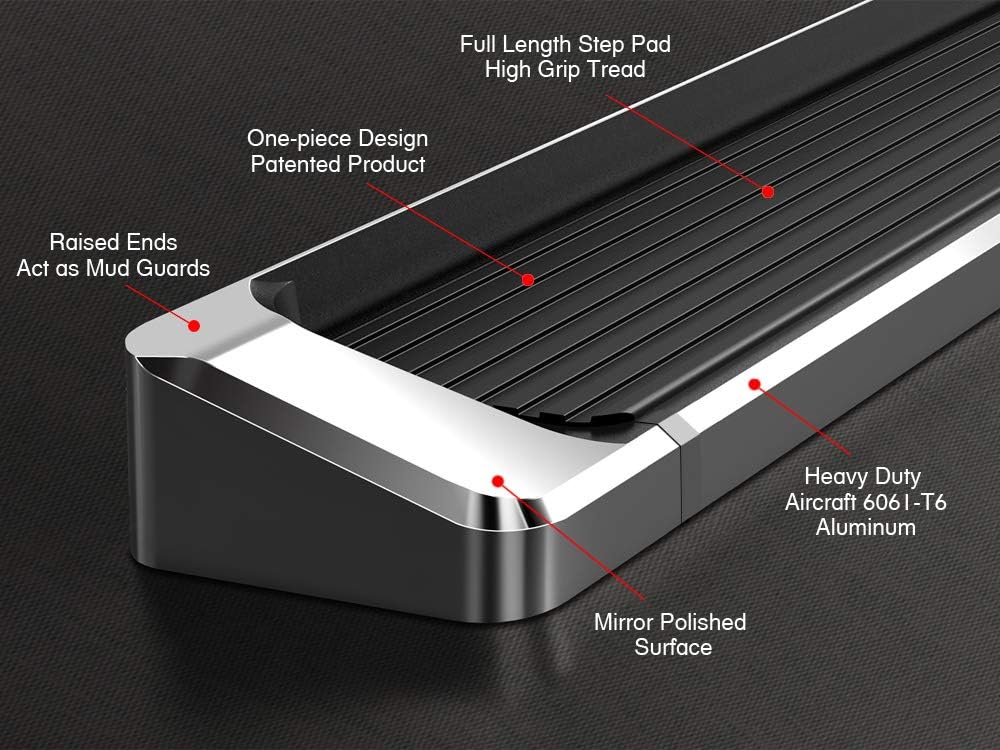6in Running Boards for Nissan Frontier Crew Cab L5132