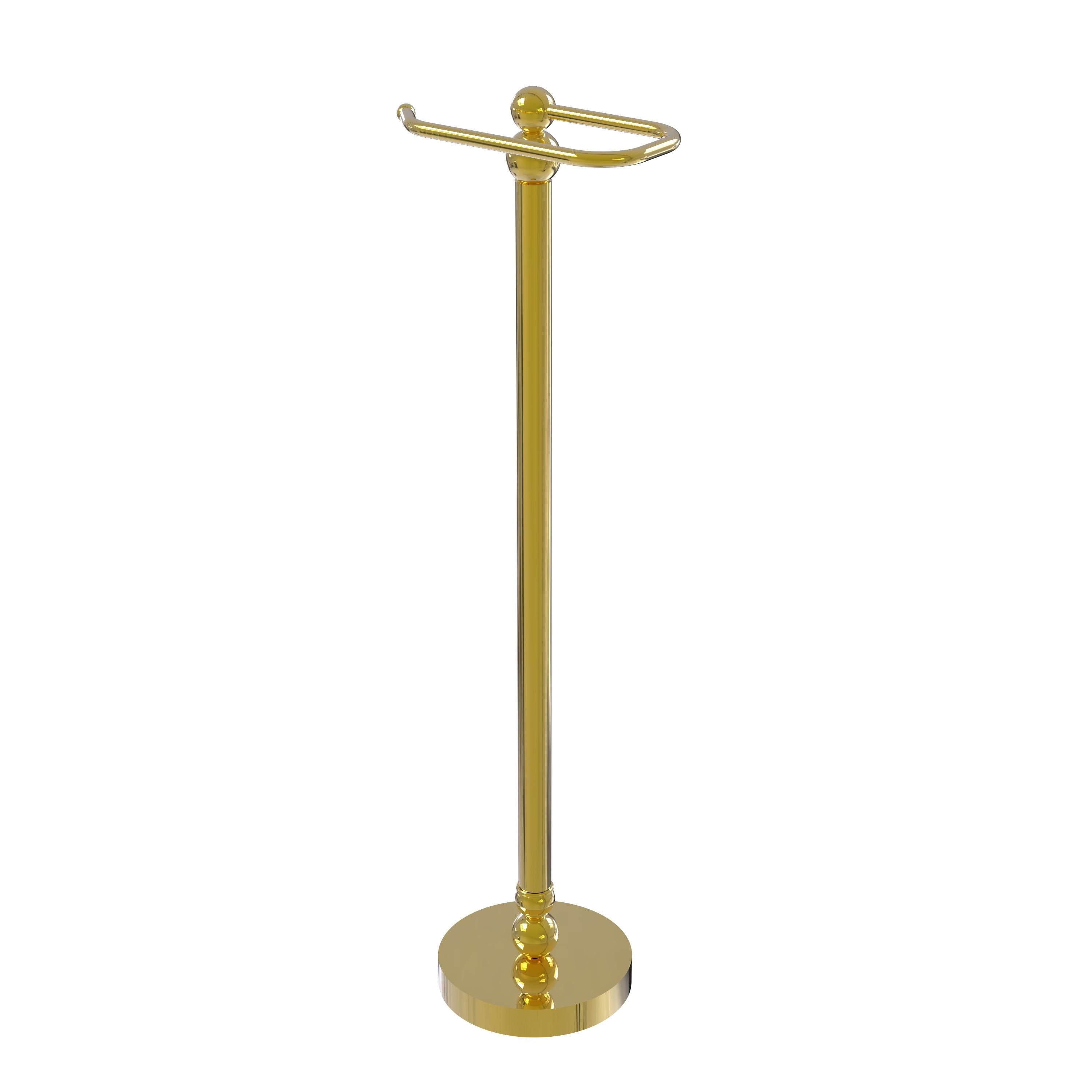 Polished Brass Free Standing Toilet Tissue Stand B829