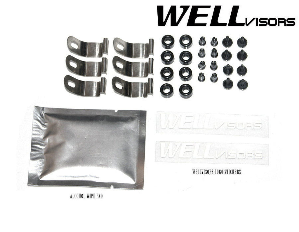 Side Window Visors Rain Guards for Jeep Wrangler JK 2 Door H87993