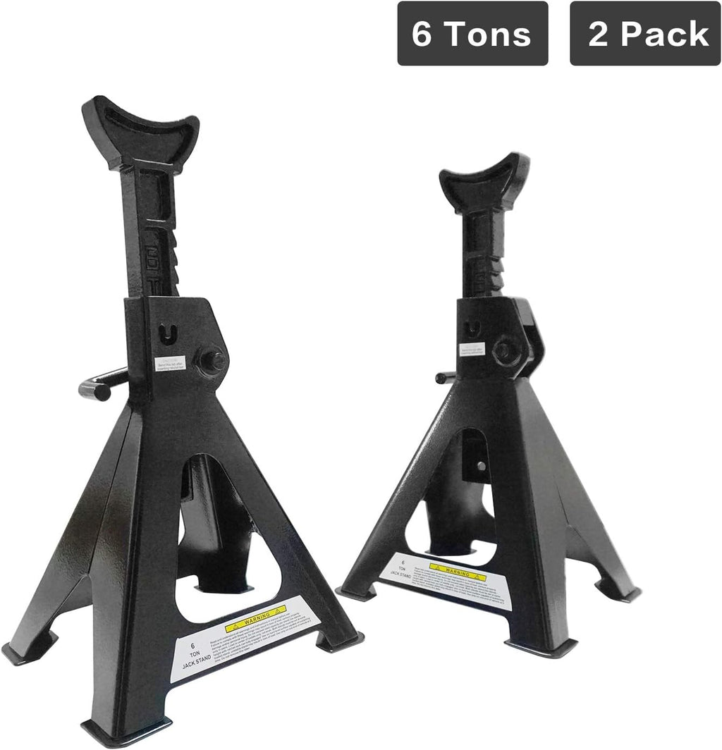 6 Ton Capacity Steel Jack Stands, Pack of 2 K3378