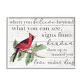 24 x 30 Inspirational Cardinal Bird Word Design B6248