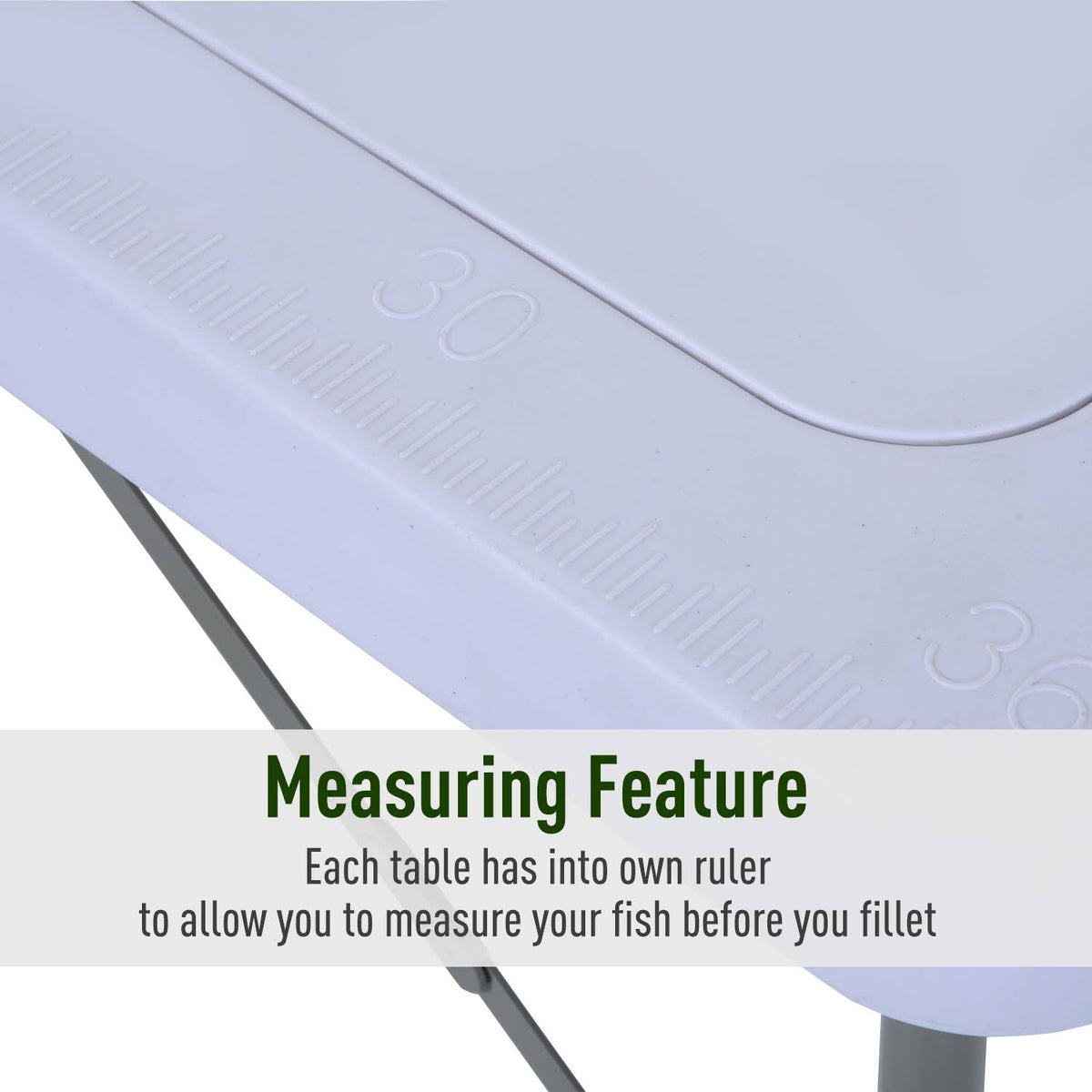 White Portable Folding Camping Table with Faucet D9205