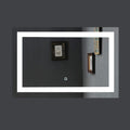 LED Lighted Bathroom Mirror Wall Mounted Vanity Mirror 60 Wx40 H J666