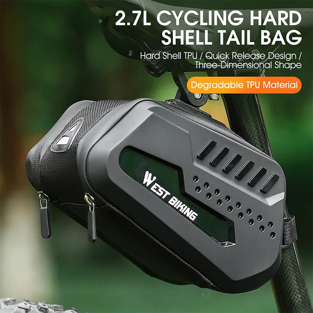 Waterproof Bike Saddle Tube Bag with Quick Release H798