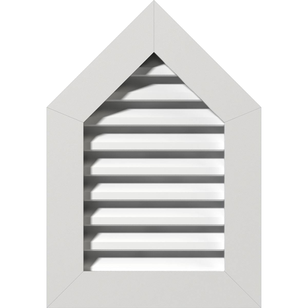 Peaked Top Gable Vent, PVC Q955