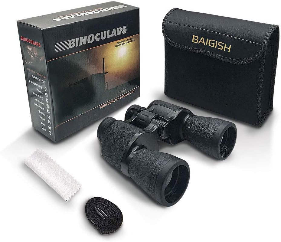 20x50 Compact HD Waterproof Binoculars with Strap Carrying Bag H44642