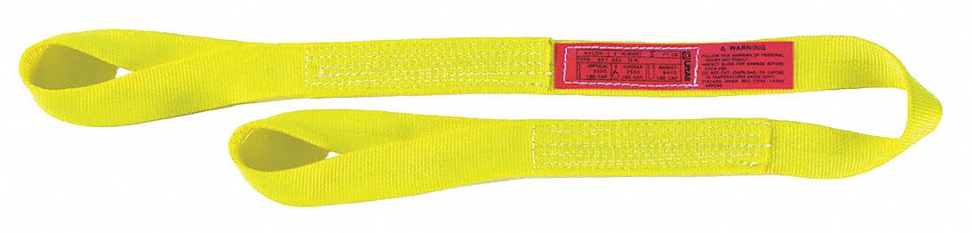 Web Sling, Eye and Eye, L15Ft, 6400Lb, W2in V659