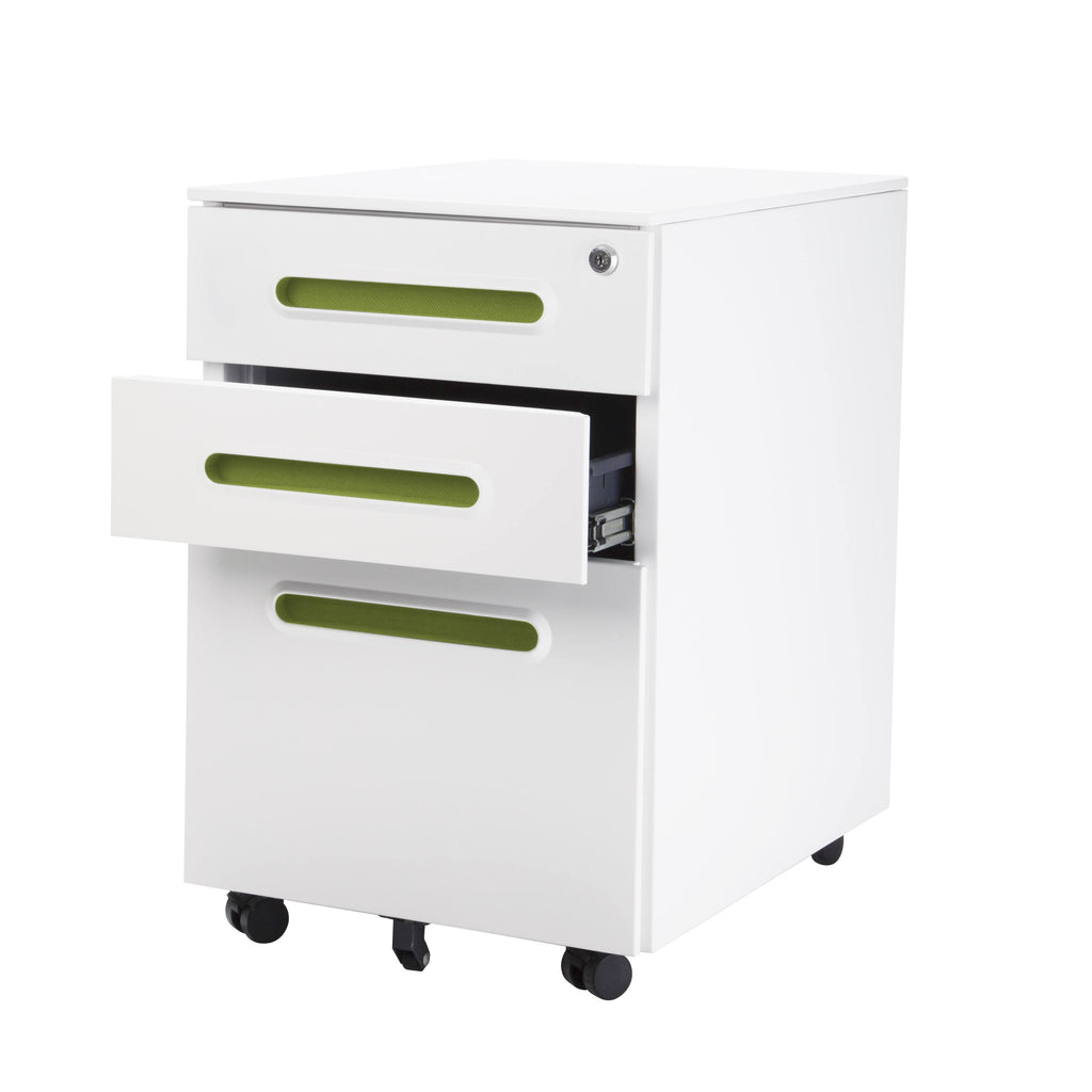 Green Steel Office Desk Cabinet N76844
