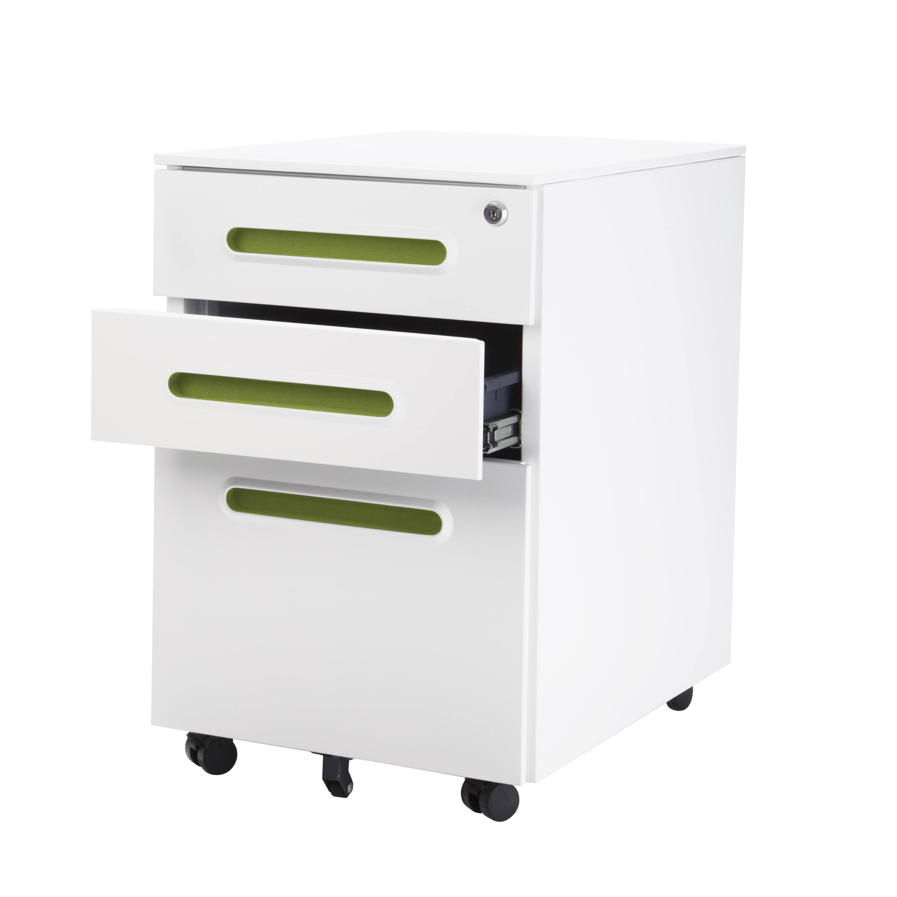 Green Steel Office Desk Cabinet N76844
