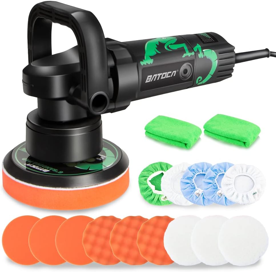 Dual Action Random Orbit Car Polisher, 6 inch, 6800 RPM R40412