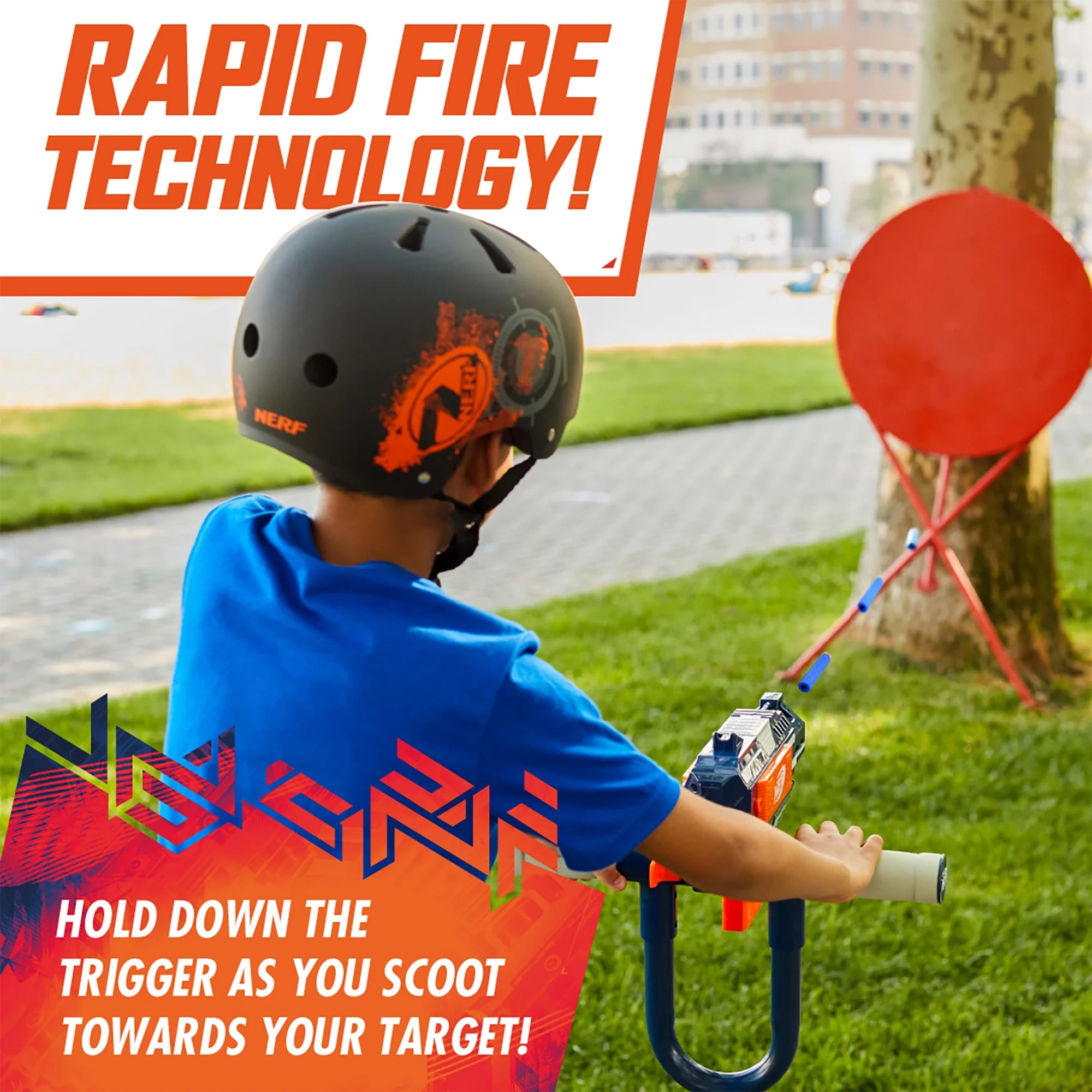 Nerf Blaster Scooter 2.0, 2 Wheels, Ages 8+ T39037