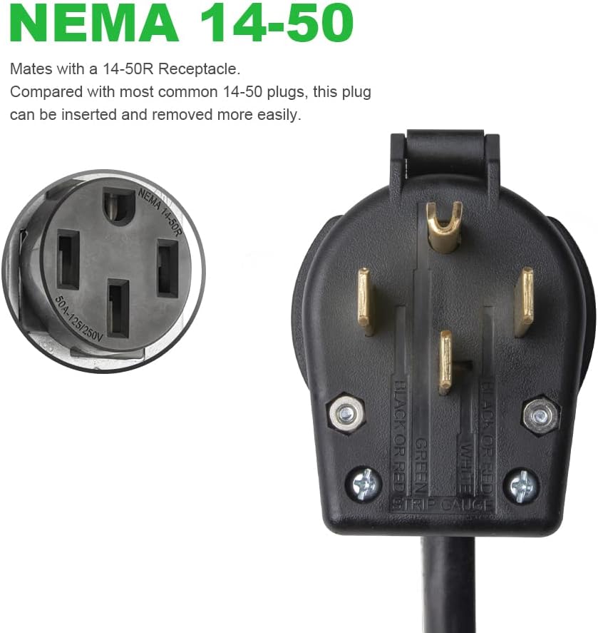 Portable Level 2 EV Charging Cable with 20ft Cord J9522