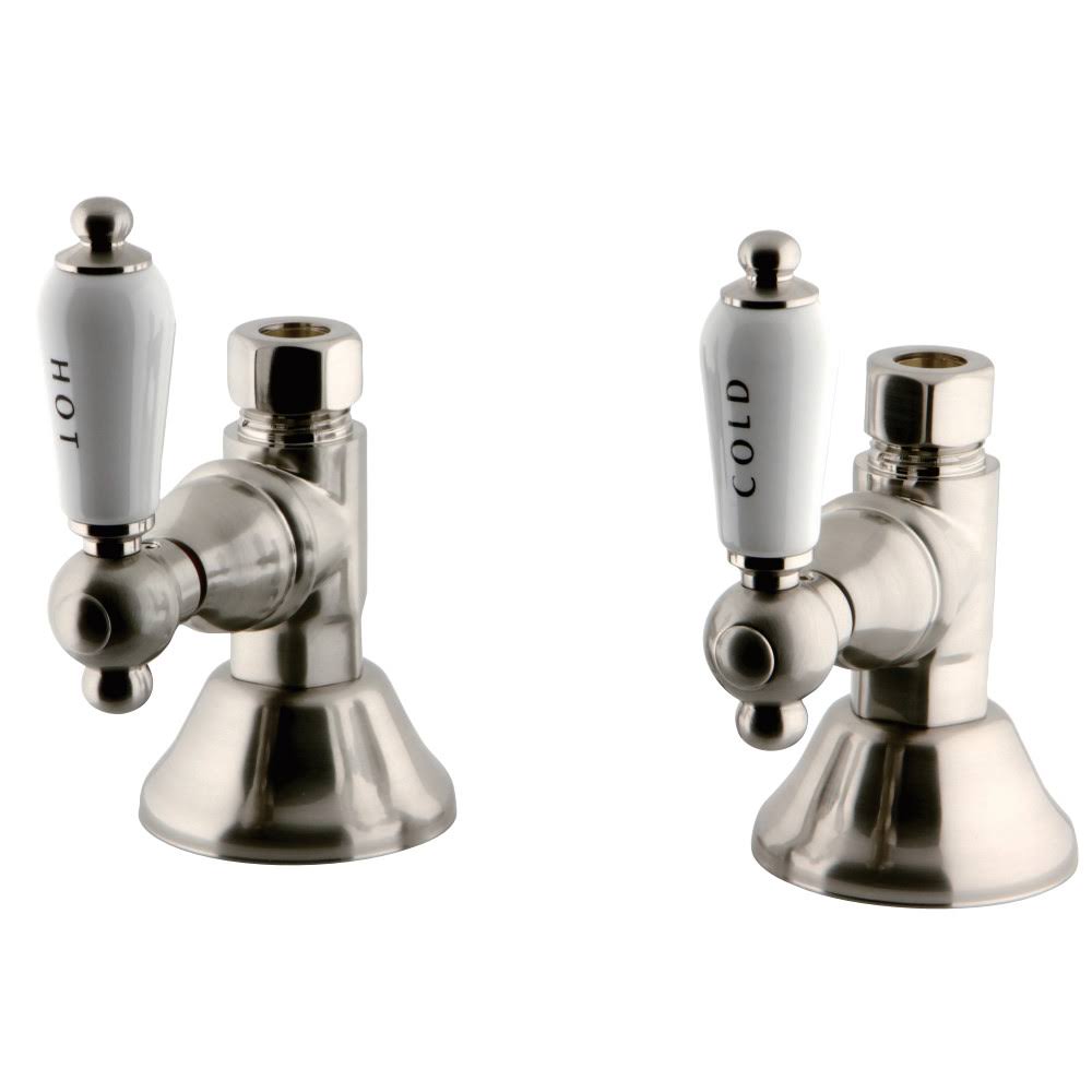 Straight Stop Shut Off Valve Satin Nickel M398