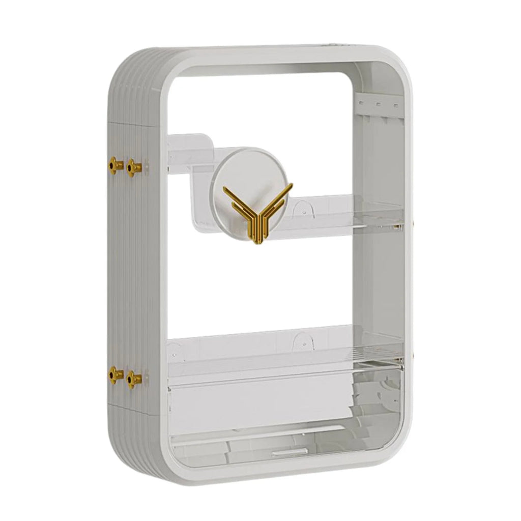 White Vanité Organisateur Support Assaisonnement Porte-bouteille T72689