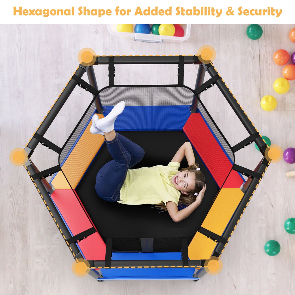 48’’ Hexagonal Shape Toddler Trampoline H5747
