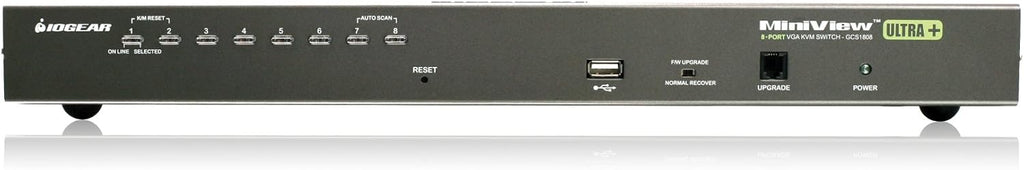 8-Port USB PS/2 Combo VGA KVM Switch with USB KVM Cables N4655