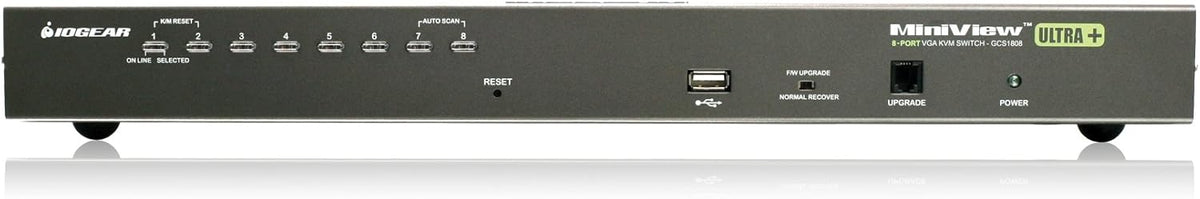 8-Port USB PS/2 Combo VGA KVM Switch with USB KVM Cables N4655