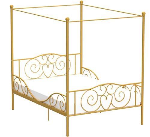 Gold Full Size Metal Canopy Bed Frame V360282