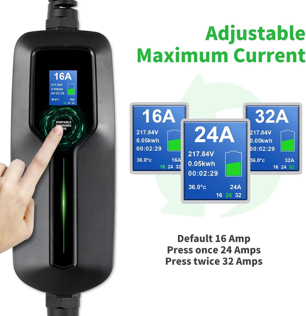 Portable Level 2 EV Charging Cable with 20ft Cord J9522