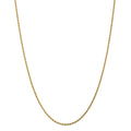14kt Yellow Gold Diamond Cut Rope Chain with Lobster Clasp, 16 inch M119