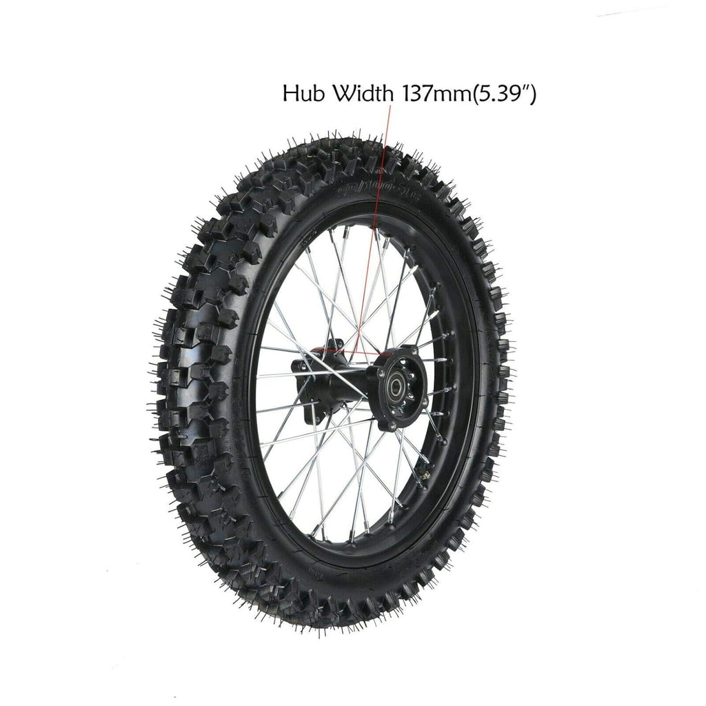 16" 90/100-16 Rear Wheel Tire Rim + 428 37T Sprocket for 110cc 125cc 140cc 150cc Dirt Bike P2033