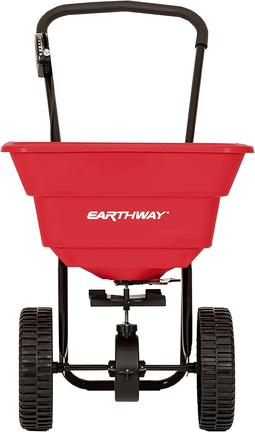 80 LBS Walk Behind Commercial Broadcast Spreader with 10-inch Poly Tires D1254