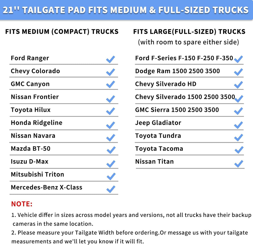 Tailgate Bike Pads with Tool Pocket, 21" Wide Pack of 2 H28409