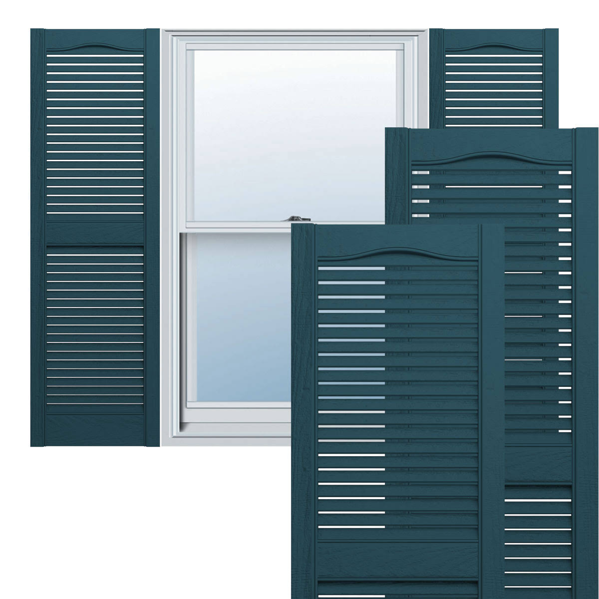 12x22W x 80x22H Vinyl Shutters A62237