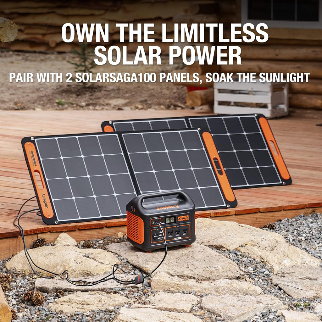 Portable Power Station 1002Wh Solar Generator with 3 AC Outlets P739921