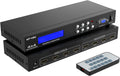 4x4 HDMI Matrix Switch 4 in 4 Out 4K@30Hz Rack Mount Switcher & Splitter D824