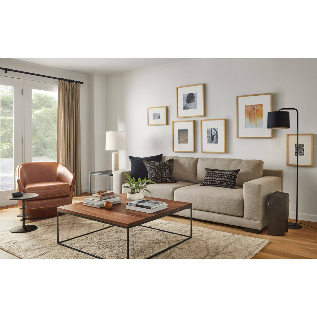 White Venatino Marble Top End Table with Stainless Steel Frame Base S232