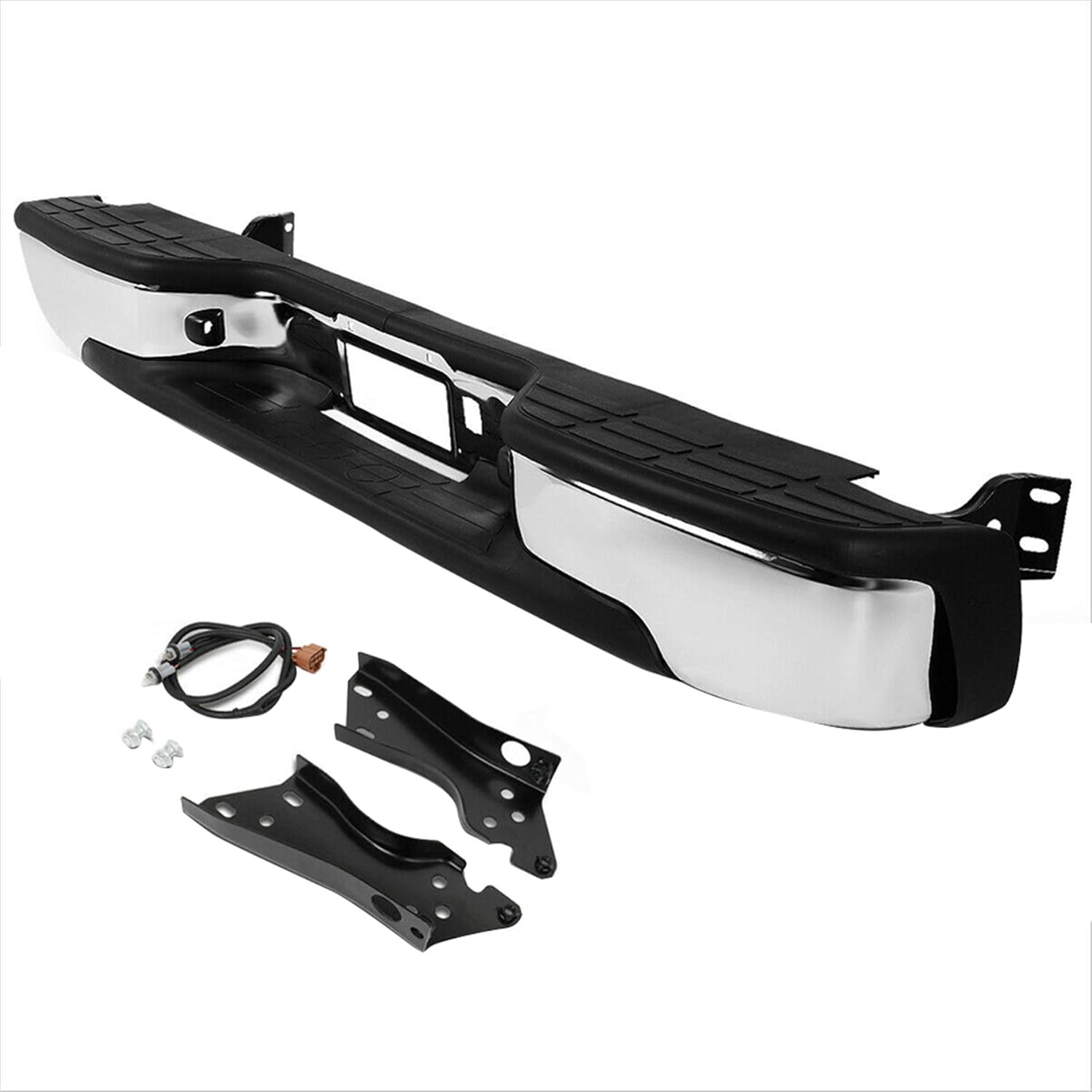 Chrome Rear Step Bumper for GMC Sierra Chevrolet Silverado 1999-2007 Q28709